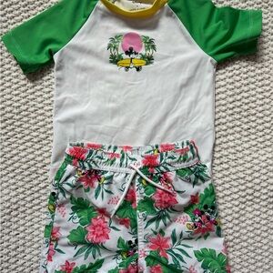 Janie and JackDisney Kids Swim Set - Green and White